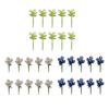 10 Mini Crystal Flower Ornaments, Collectible, Decorative, Gifts, Artificial