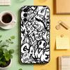 Black White Graffiti Art  Phone Case For Samsung S25,S24,S21,S22,S23,S30,Ultra,S20,Plus,Fe,Lite,Note,10,Black Cover