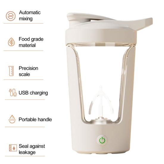 Elektrický míchací hrnek Automatické míchání Kávový hrnek 350 ml Přenosná šejkrová láhev na proteinový prášek Mixér pro domov kancelář cestování
