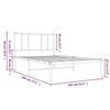 VidaXL Metal Bed Frame with Black Headboard 100x190 Cm 352474