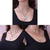 Vintage Geometric Multilayer Necklace With Alloy Pendant For Stylish Women