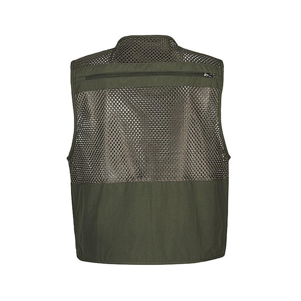 Angelweste Schnelltrocknend Atmungsaktiv Mehrere Taschen Netzjacke Fotografie Outdoor-Sport Trekkingweste Fischweste