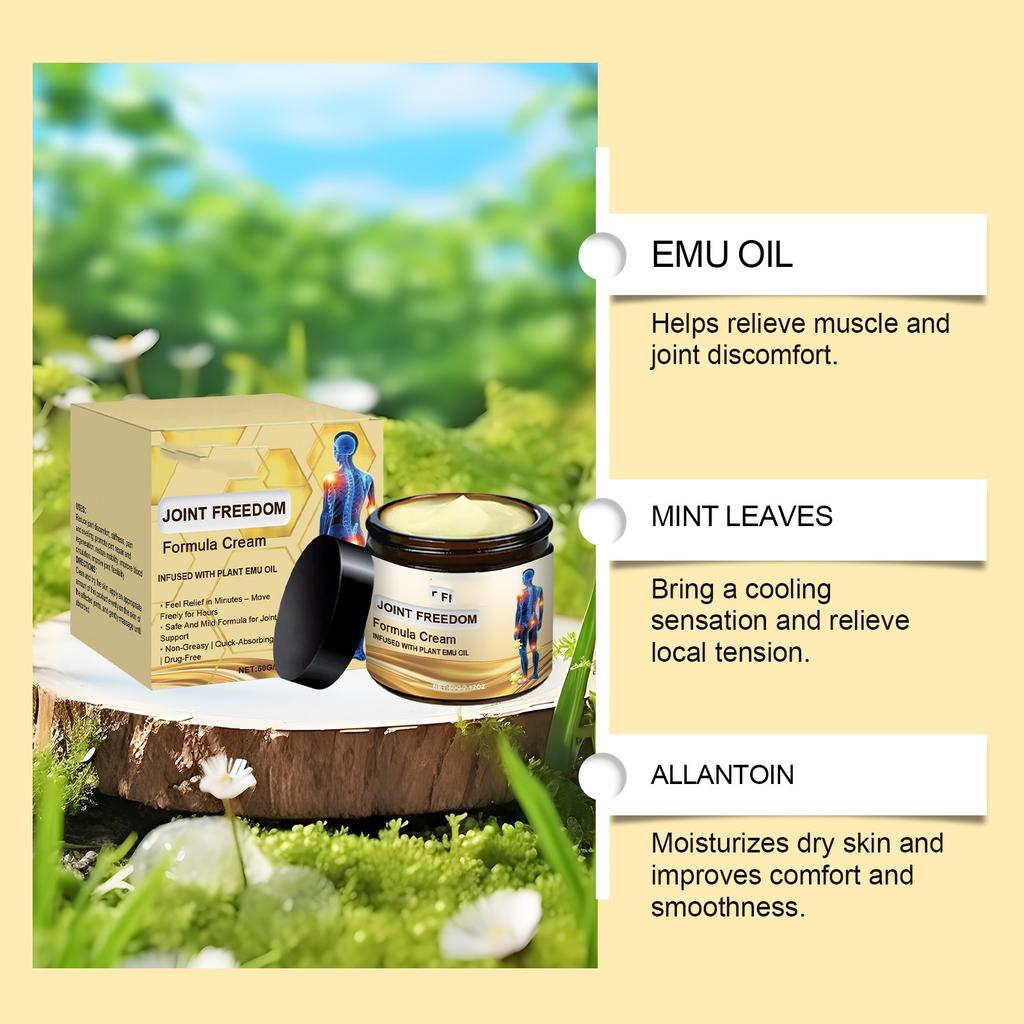 Joint Care Cream Gently Nourishes And Cares For Hands, Feet, Knees And Joints. Daily Massage Care Cream