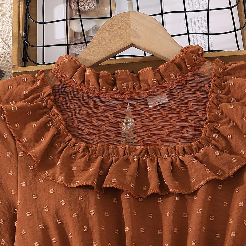 Cute Lace Patchwork Dress for Children, Fashionable Floral Dress for Girls Spring and Summer