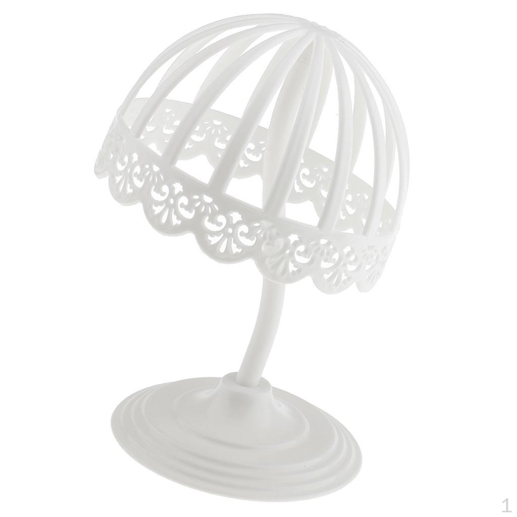 Child Kids Toddlers Hat Cap Wigs Storage Display Rack Stand White