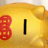 Golden Pig Figurine Piggy Bank Kids Saving Pot Handmade Cute Sculpture for Wall Shelf Decor Fine