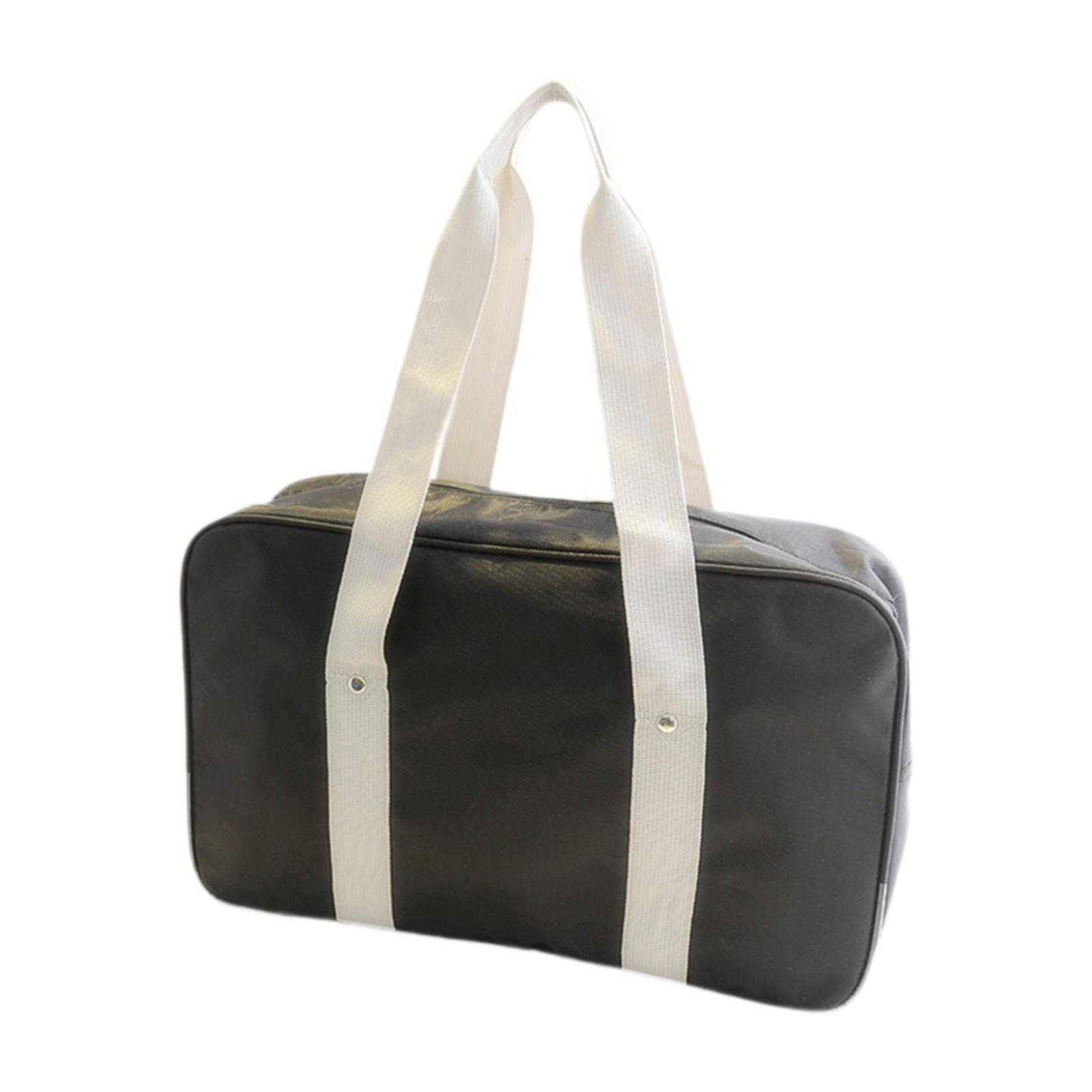 

JK Uniform Bag Top Handle Shoulder Purse with Zipper Fashion Portable for Cosplay Shoulder Bag Ita Bag Japanese School Bag чорний