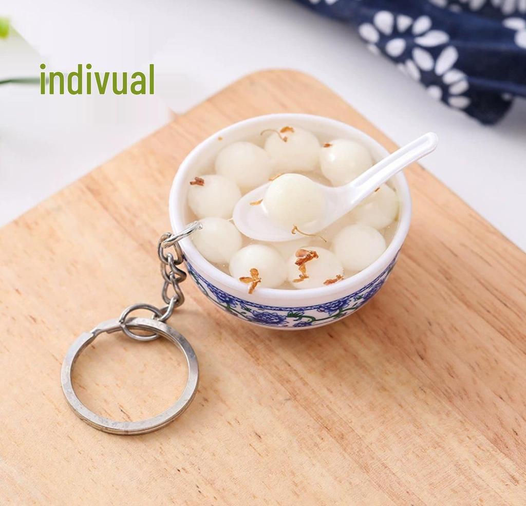 Mini Hot Pot Mala Tang Noodle Bowl Keychain Ornament