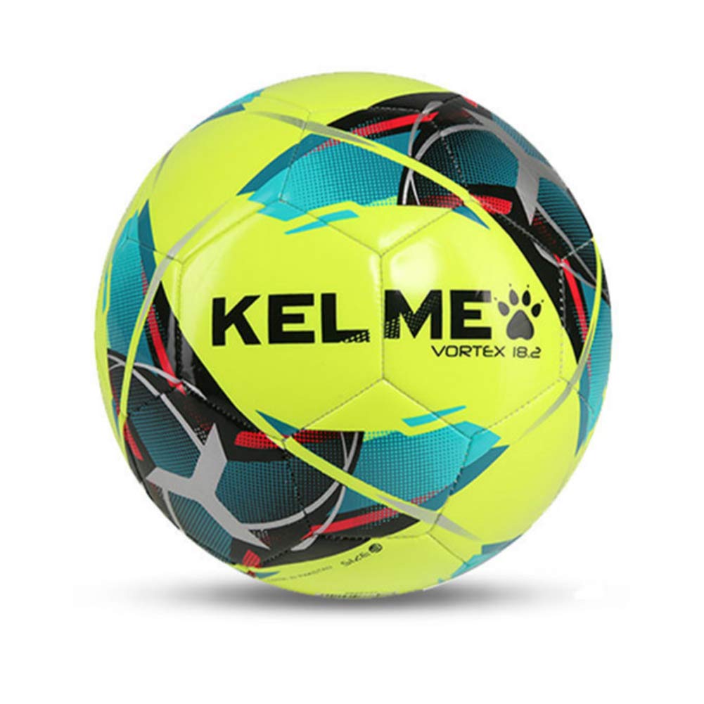 KELME Soccer Size 4 and Adult Match Size Ball, 5, Ball, Wear-Resistant (9886130 Yellow, 5)