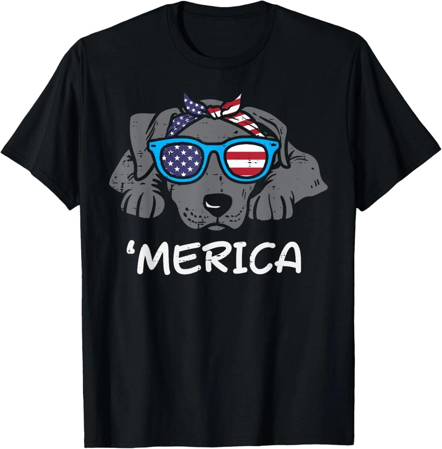 

Merica Pitbull Pit American USA 4th Of July Fourth Dog Funny Gift Unisex T-Shirt XL