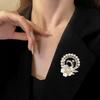 Elegant Plum Blossom Brooch - High-End Fragrant Style Corsage and Anti-Exposure Pin for Women's Fashion.