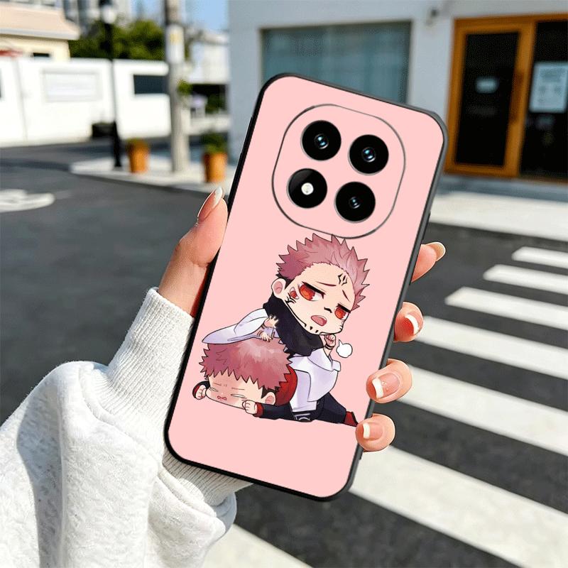 Cartoon Cute JUJUSU Anime Soft Phone Case for Xiaomi Redmi Note 12 13 14 15 Pro Plus 11 12S 11S 11T 10 4G Black Cover Back Shell