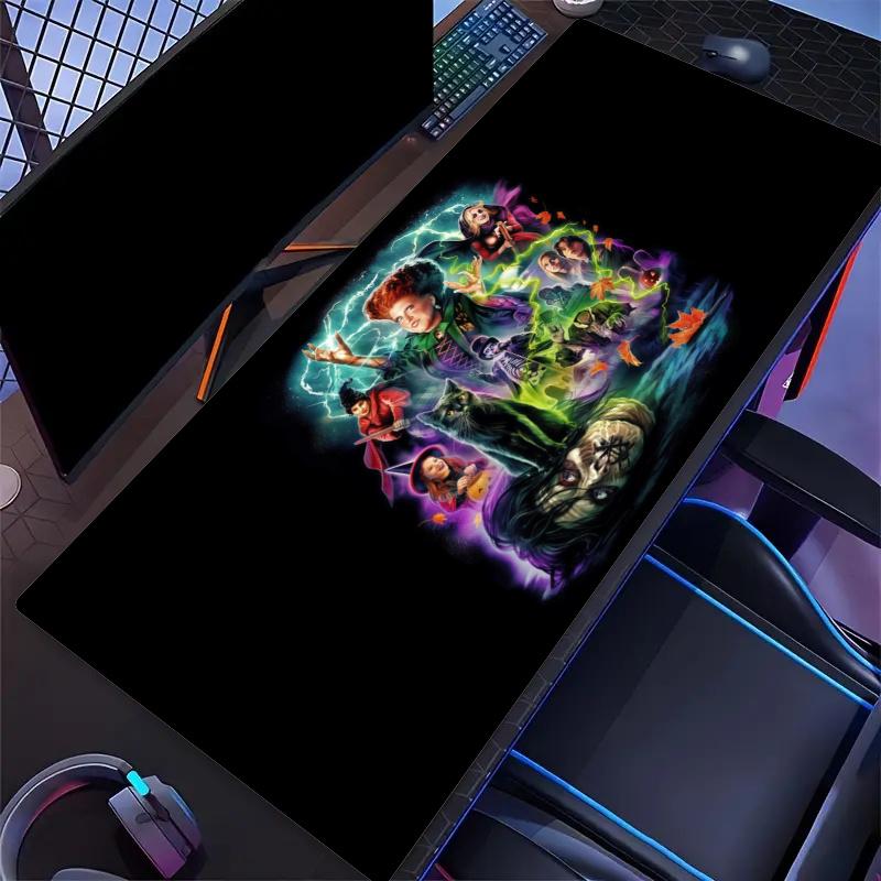 Hocus Pocus Mouse Pad, Large Gaming Desk Mat, Non-slip XXL Mousepad for Laptop & Tablet, Mini PC Playmat with Stitched Edges
