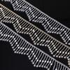 90cm Glitter Tassel Crystal Lace Trim AB Color Rhinestone Chain Claw Fringed Pearl Pendant Chain Diy Sewing Garments Crafts
