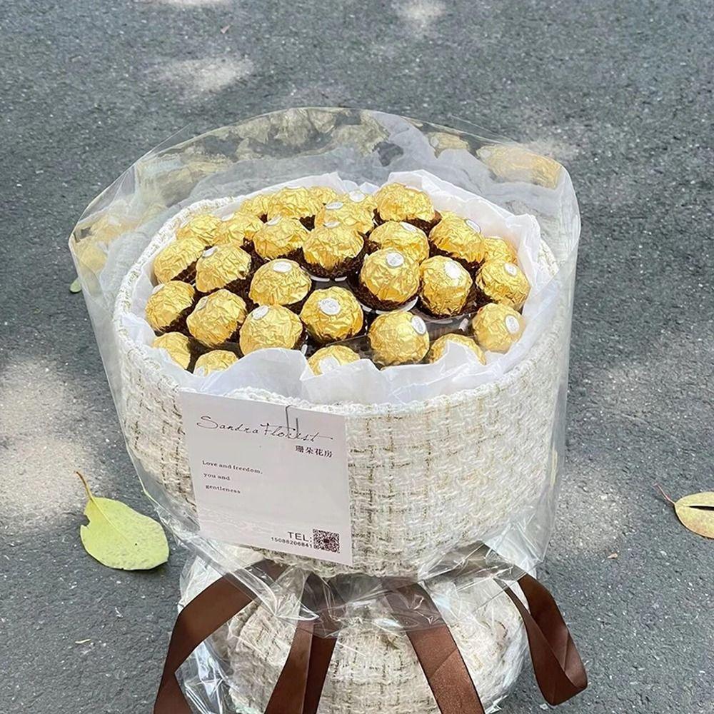 100pcs Clear Chocolate Ball Holder Plastic Chocolate Ball Case Candy Packaging Holder  Gifts