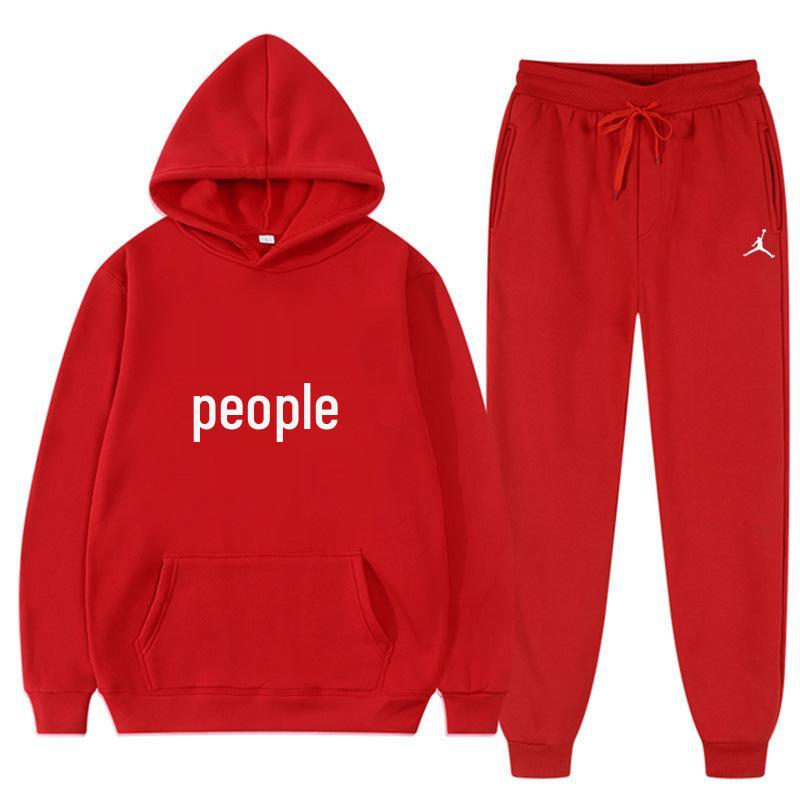 2025 A/W Unisex Hoodie Sweater Set met Kangoeroezak & Joggingbroek