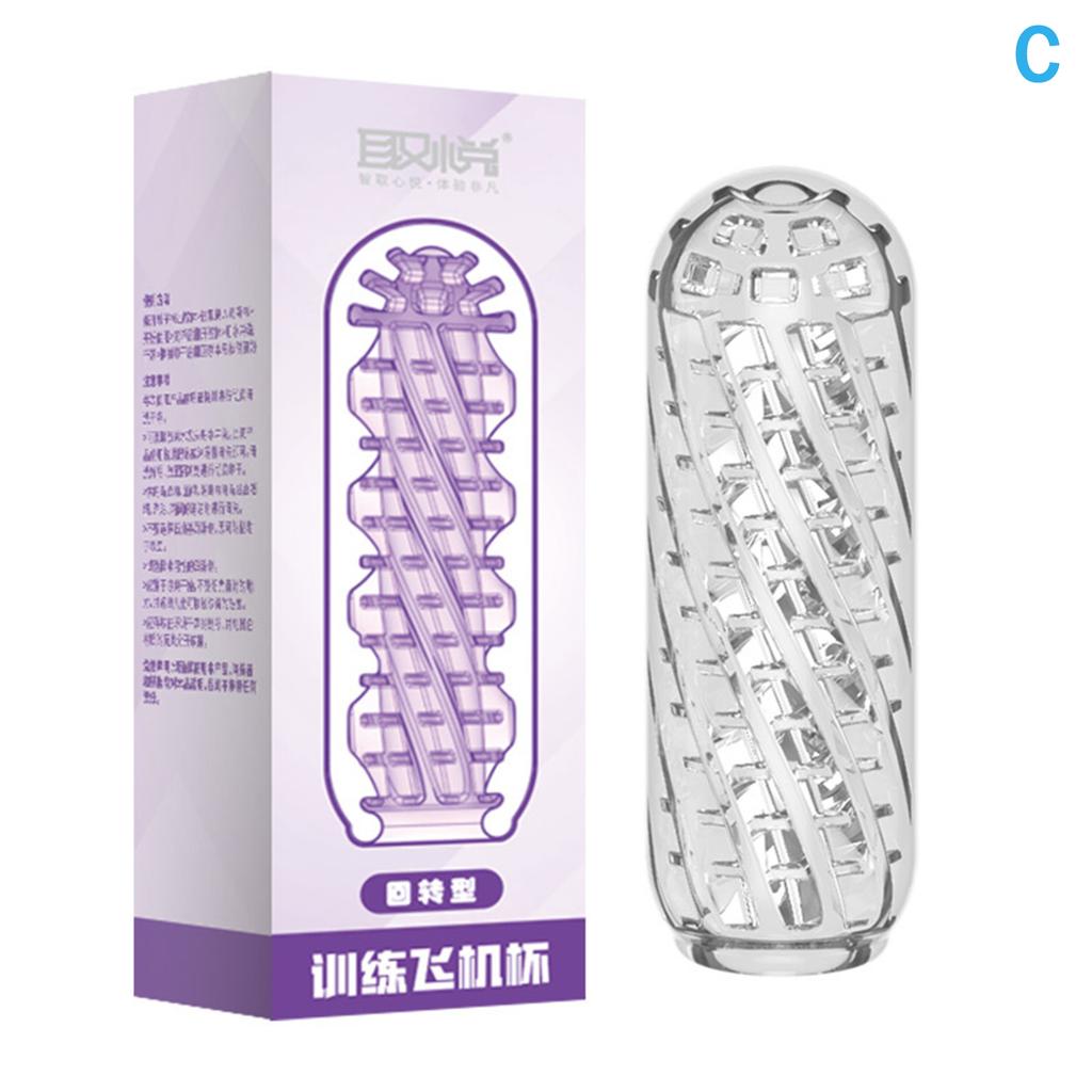 Masturbation Cup For Men Simulated Soft Vagina Transparent Adult Endurance Exercise Adult Vacuum Aircraft Cup Male Sex Toy