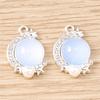 5pcs 14x20mm Elegant Colorful Crystal Moon Charms Pendants for Jewelry Making Drop Earrings Necklaces Bracelets DIY Crafts Gifts