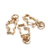 10pcs Cat Heart Snap Hook Trigger Clips Buckles for Keychain Lobster Lobster Clasp Hooks for Key Ring Clasp Jewelry Accessories