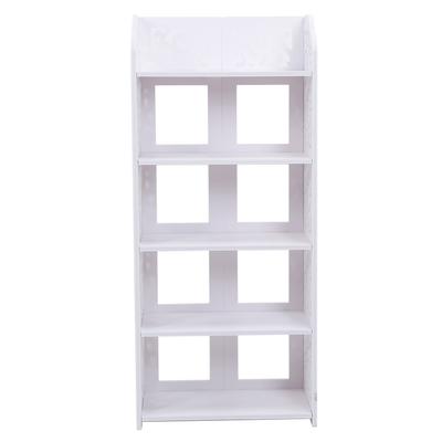 5 Tiers White Hollow Out Shoe Rack Stand Storage Organiser Shelf