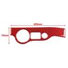 Red Carbon Fiber Headlight Switch Panel Cover Trim For Dodge Challenger Charger