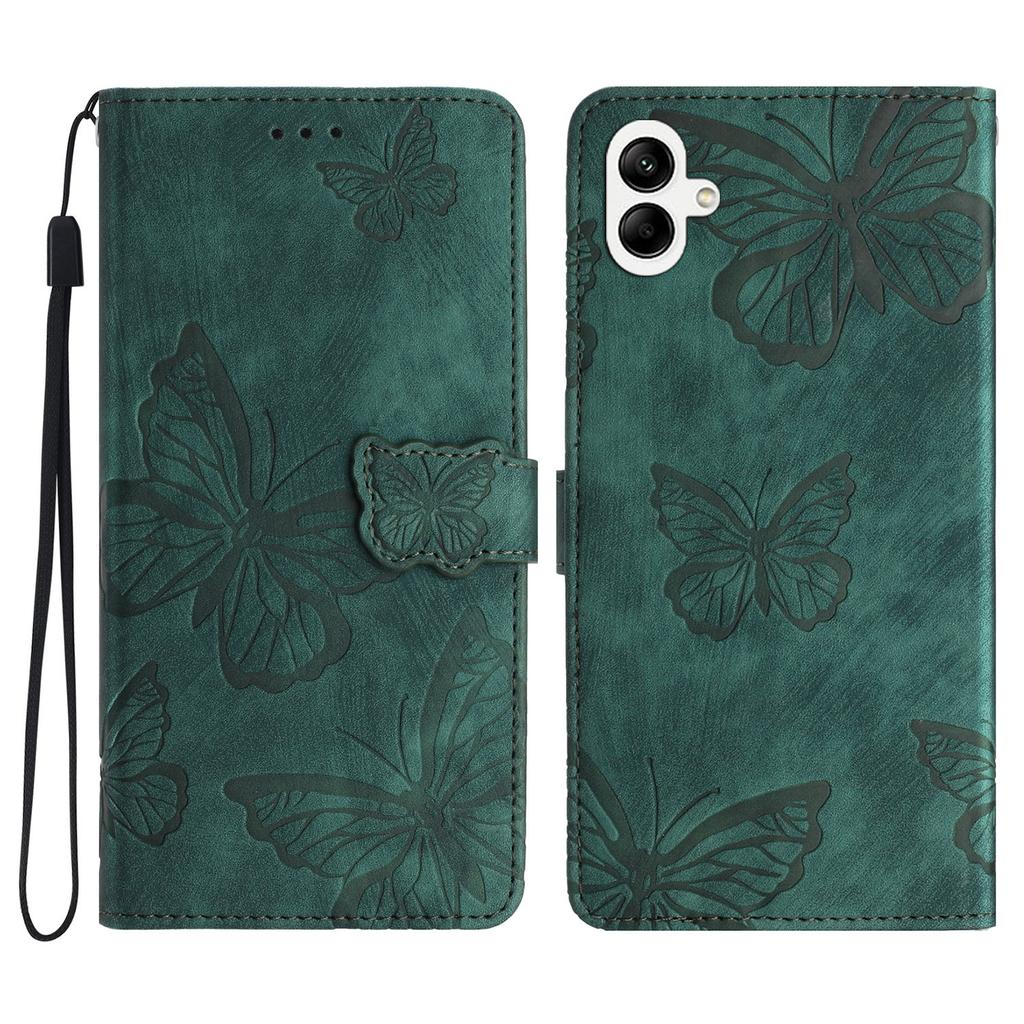 Für Samsung Galaxy A06 4G Hülle Schmetterlingsdesign Flip Wallet Leder Handyhülle Hautgefühl