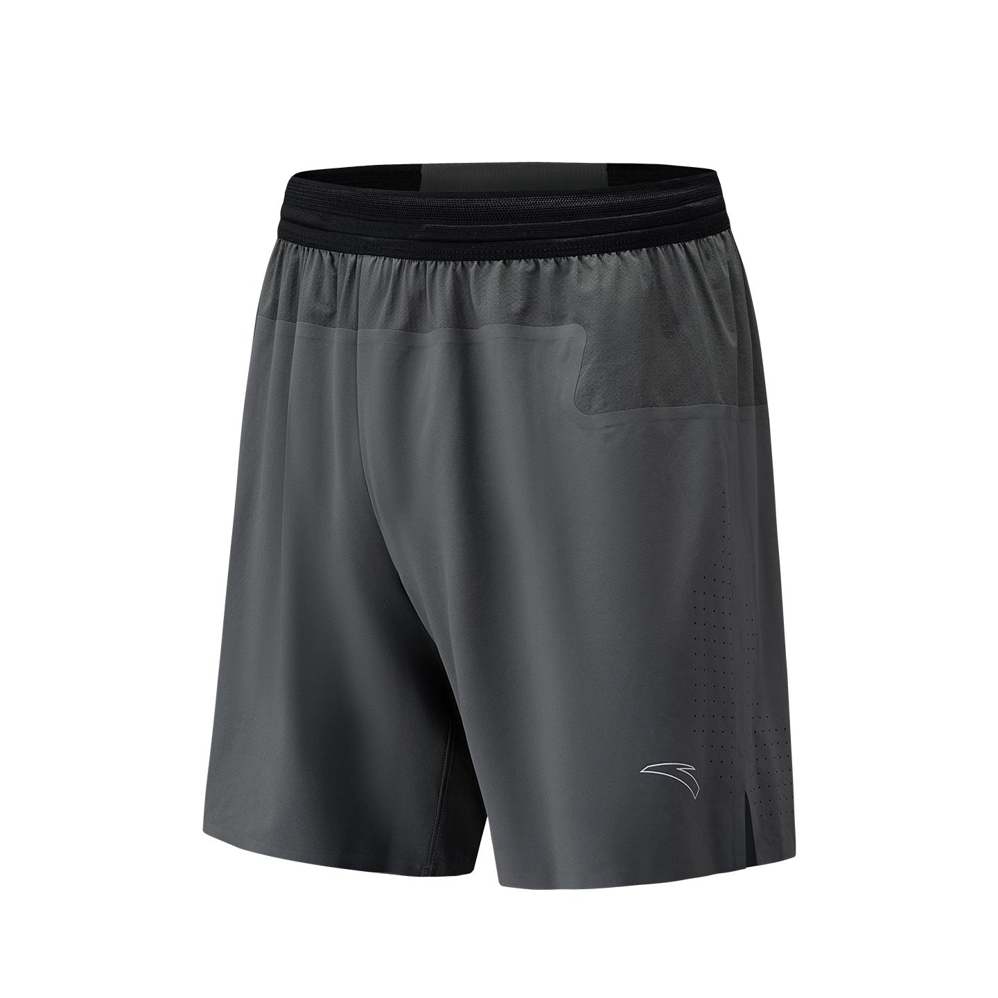 Anta Speed Running Breathable Woven Five-Point Shorts Men shorts Dark-Gray 152635503-1 S