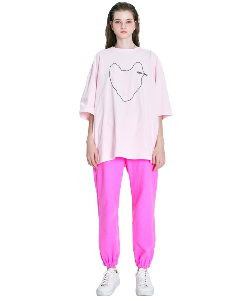 WARDOG Line Drawing T-Shirt Baby Pink