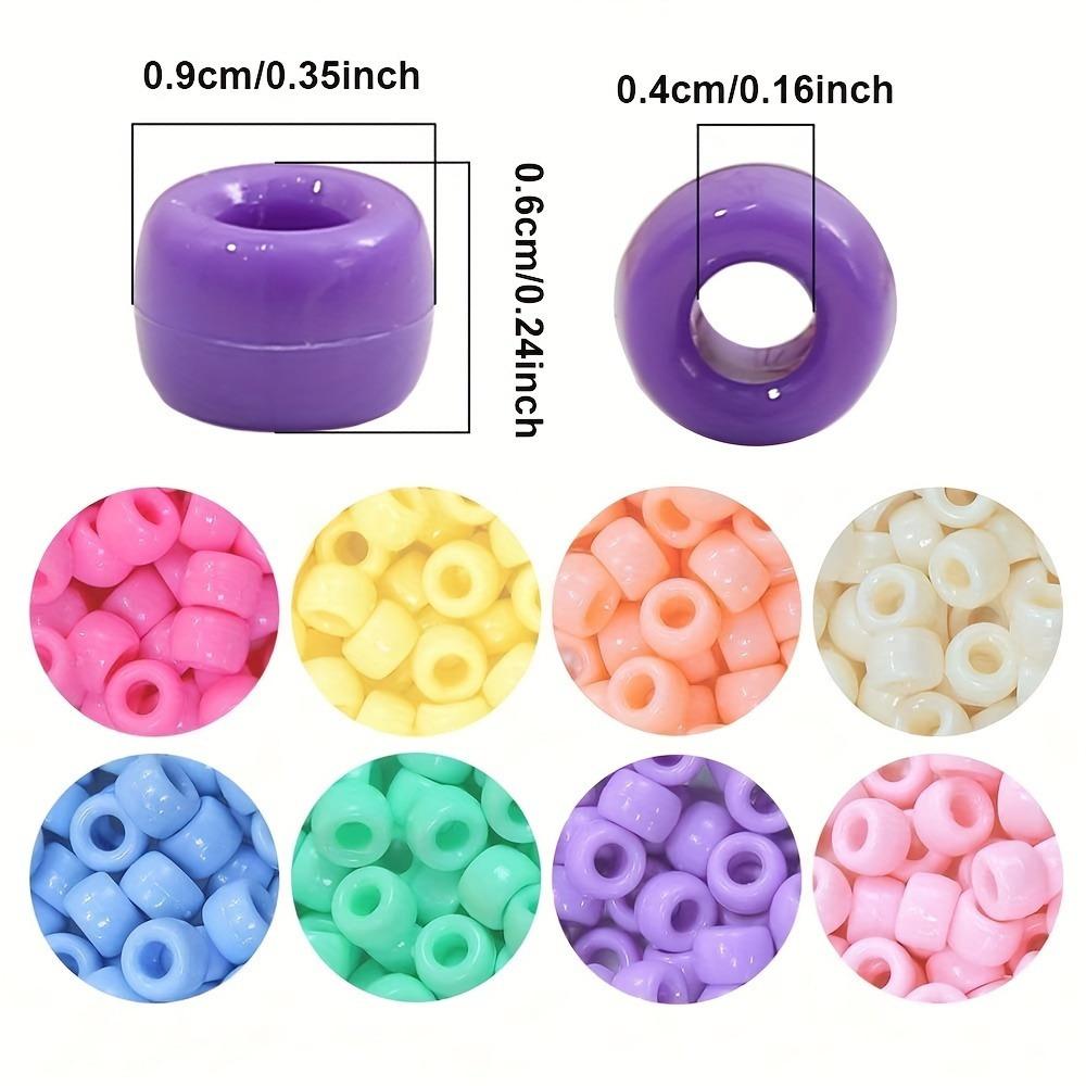 30/50/100g 9 * 6mm Sweet Macaron Color Acrylic Cylindrical Bead DIY Bracelet Necklace Foot Chain Phone Chain Bead Small Bucket Bead Accessories