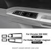 För Chrysler 300 300C Dodge Charger Magnum 2005 2006 2007 Riktig Mjuk Kolfiberdekal Bilfönsterpanel Interiörtillbehör