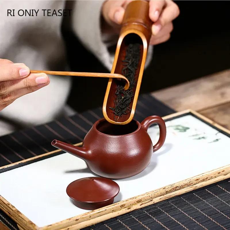 140ml Chinese Yixing Purple Clay Teapots Creative Handmade Tea Pot Beauty Tea Infuser Kettle Household Zisha Tea Set Teaware