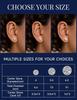 MomentWish Moissanite Earrings for Women and Men, 0.6-2ct D Color, Sterling Silver 925, Hypoallergenic, Unisex, Diamond Earrings, Popular Gift