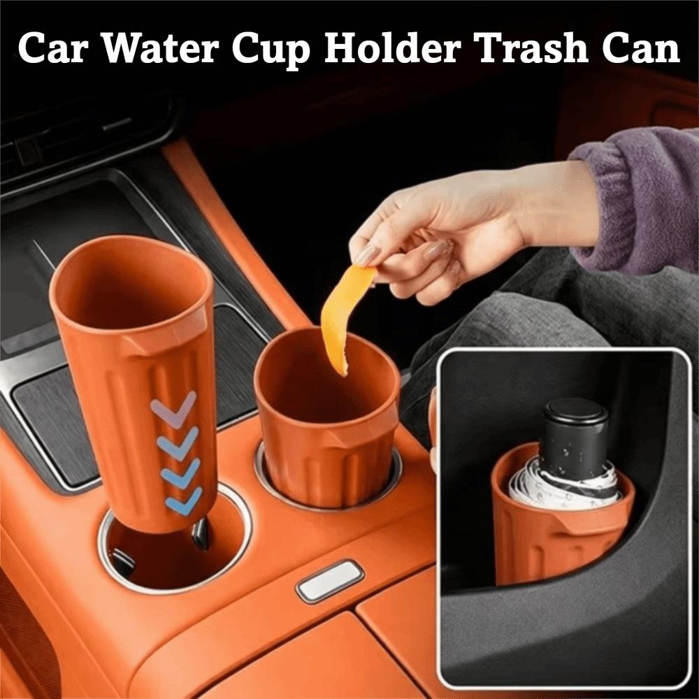 Silicone Car Cup Holder Anti-Slip Design Trash Bin Organizer  Car Interior Accessories
