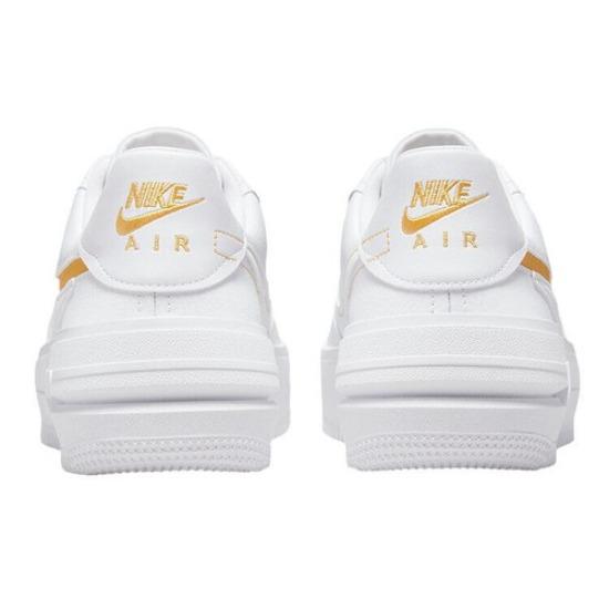 Nike Air Force 1 PLT.AF.ORM Low White Yellow Ochre W - DJ9946-102