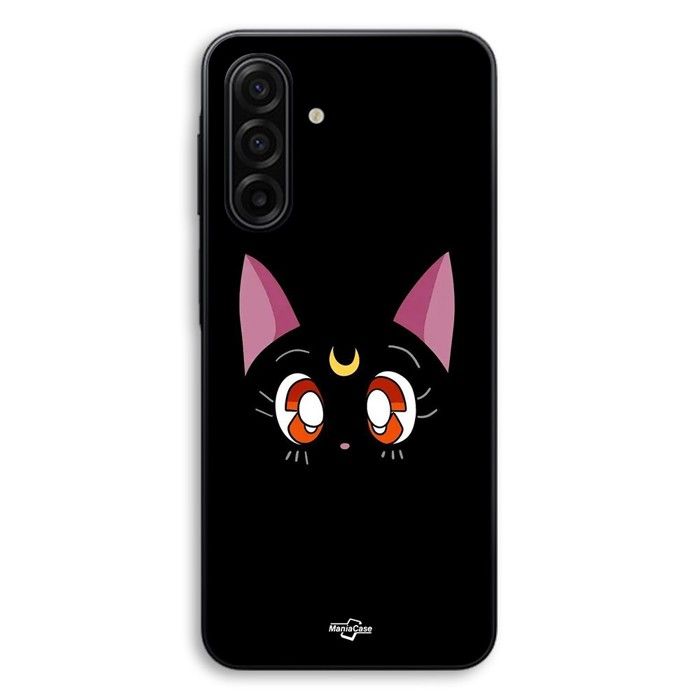 Hülle Für Samsung Galaxy A18 Schwarze Katze Luna Sailor Moon Maniacase schwarz
