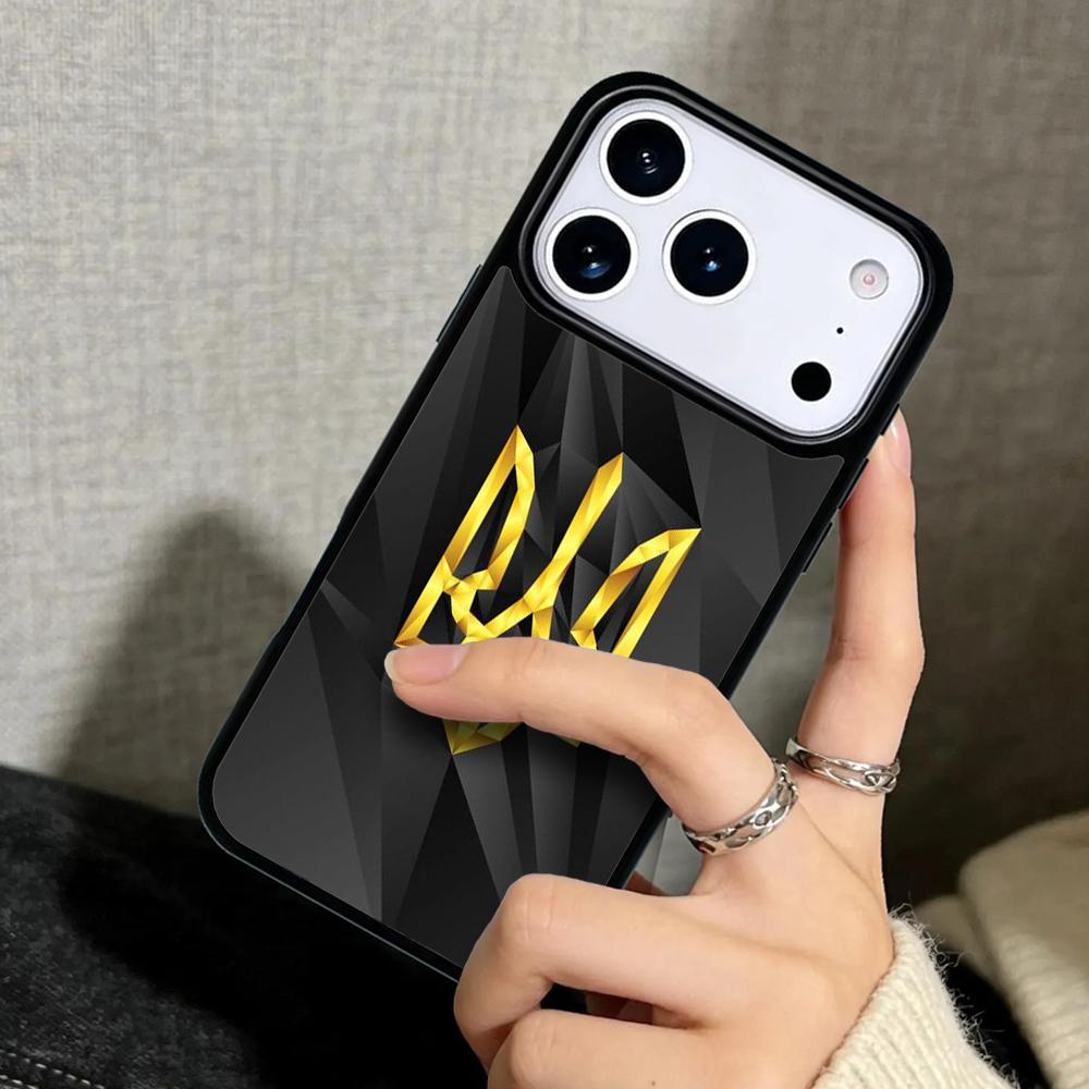Capa Case for iPhone 17 Air 16 Pro Max 15 Plus 11 13 Mini 14 12 Back Phone Cover u/*kraine flag art work