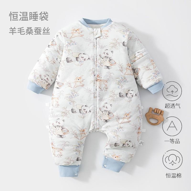 Baby Winter Sleep Sack 120G Cotton Filled Warm Swaddle Split Leg Sleepwear Newborn Toddler
