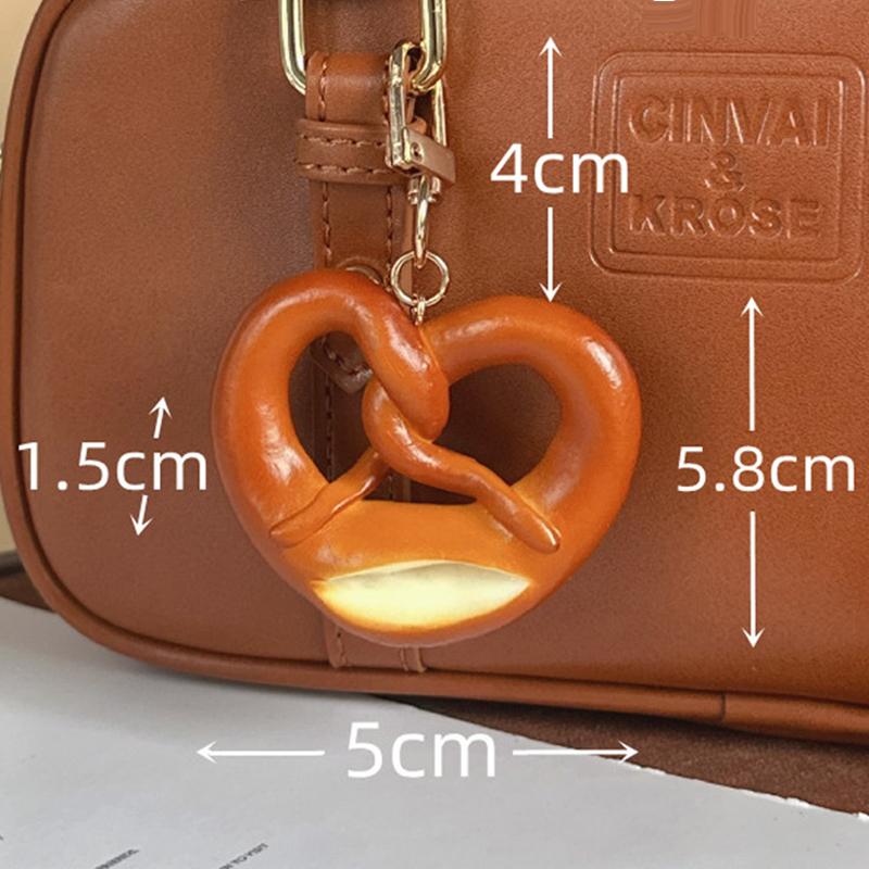 

Щелочной Хлеб Круассан Брелок Подвеска Шарм Рога Лося Брелок Ювелирные Изделия Для Девочки Женщины Подарок Украшение Для Сумки