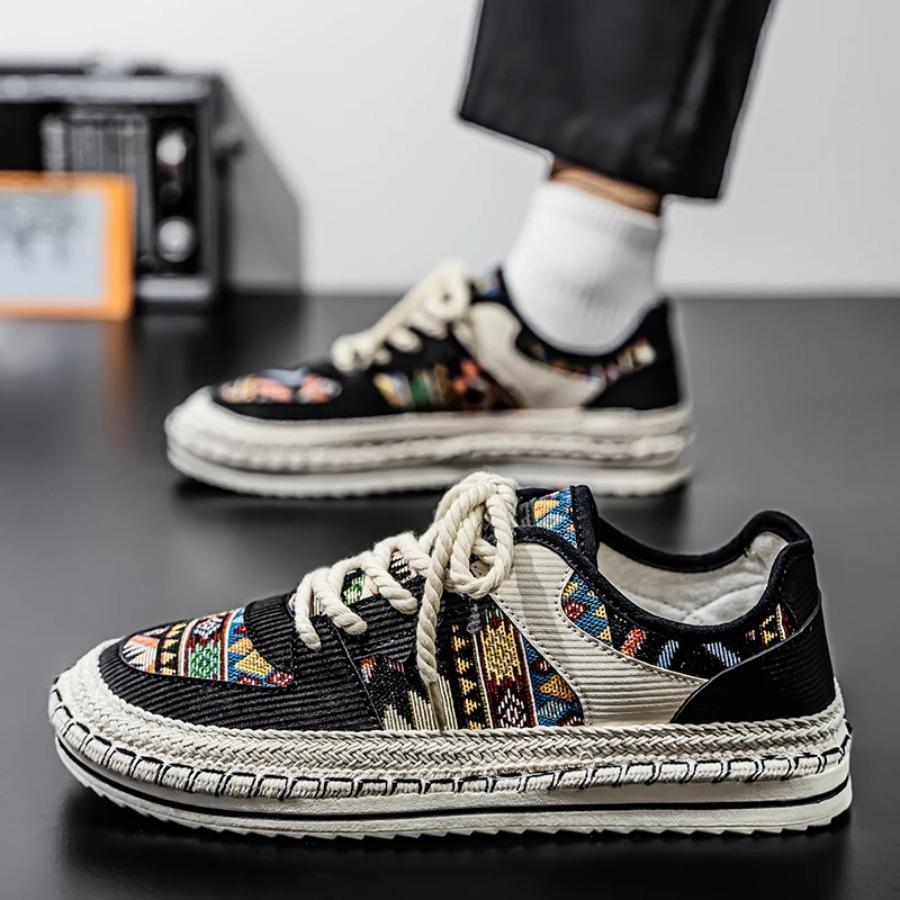 Men'scanvas shoes Flat casual sports shoes breathable non-slip vulcanized shoes students walking walking men's shoes tenis jeans
