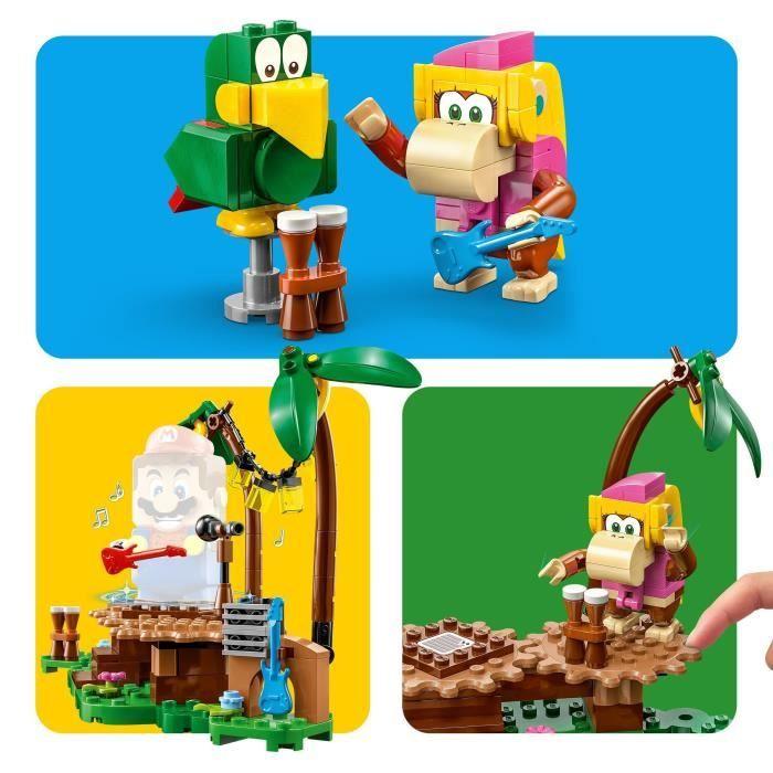 Lego® super mario 71421 ensemble d'extension concert de dixie kong dans la jungle, à combiner avec pack de démarrage