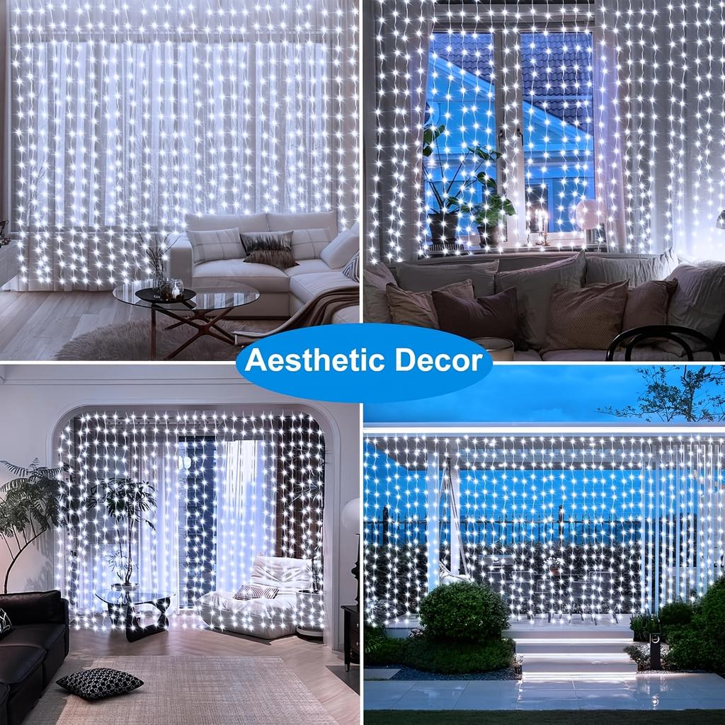 LED Curtain String Lights USB 5V Remote Control Fairy Lights Festoon Lamp 8 Modes Christmas Decoration For Home Wedding Lighting