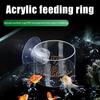 Fish Tank Feeding Ring Transparent Acrylic Rectangle Round Shape Aquarium Suspensible Feeder For Tank Floating Food Dispenser