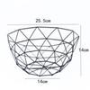 Metal Fruit Basket Simple Fruit Basin Multi-Size Iron Snack Bread Vegetable Storage Bowls Kitchen Eggs Dessert Holder Organizer