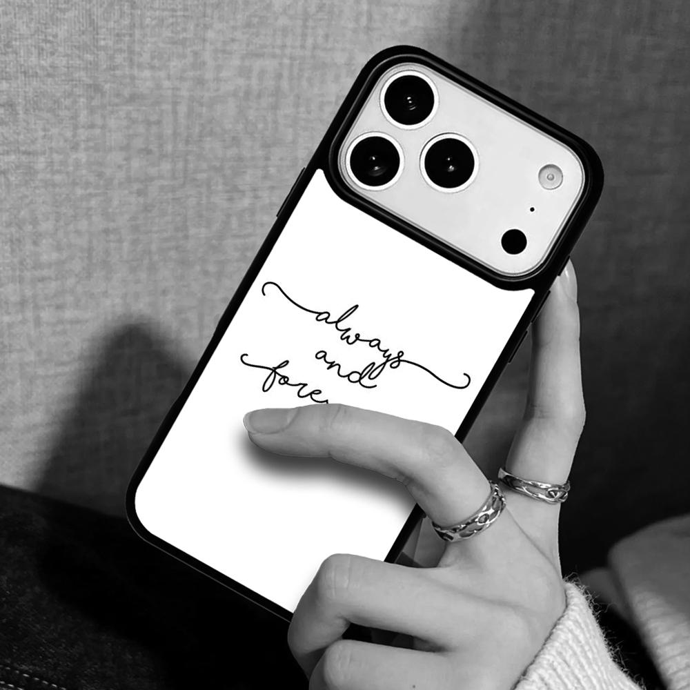 Capa Case for iPhone 17 Air 16 Pro Max 15 Plus 11 13 Mini 14 12 Back Phone Cover The Vampire Diaries Quotes Art