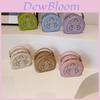 Stylish Embroidered Round Bag For Girls Summer Crossbody Purse With Floral Design