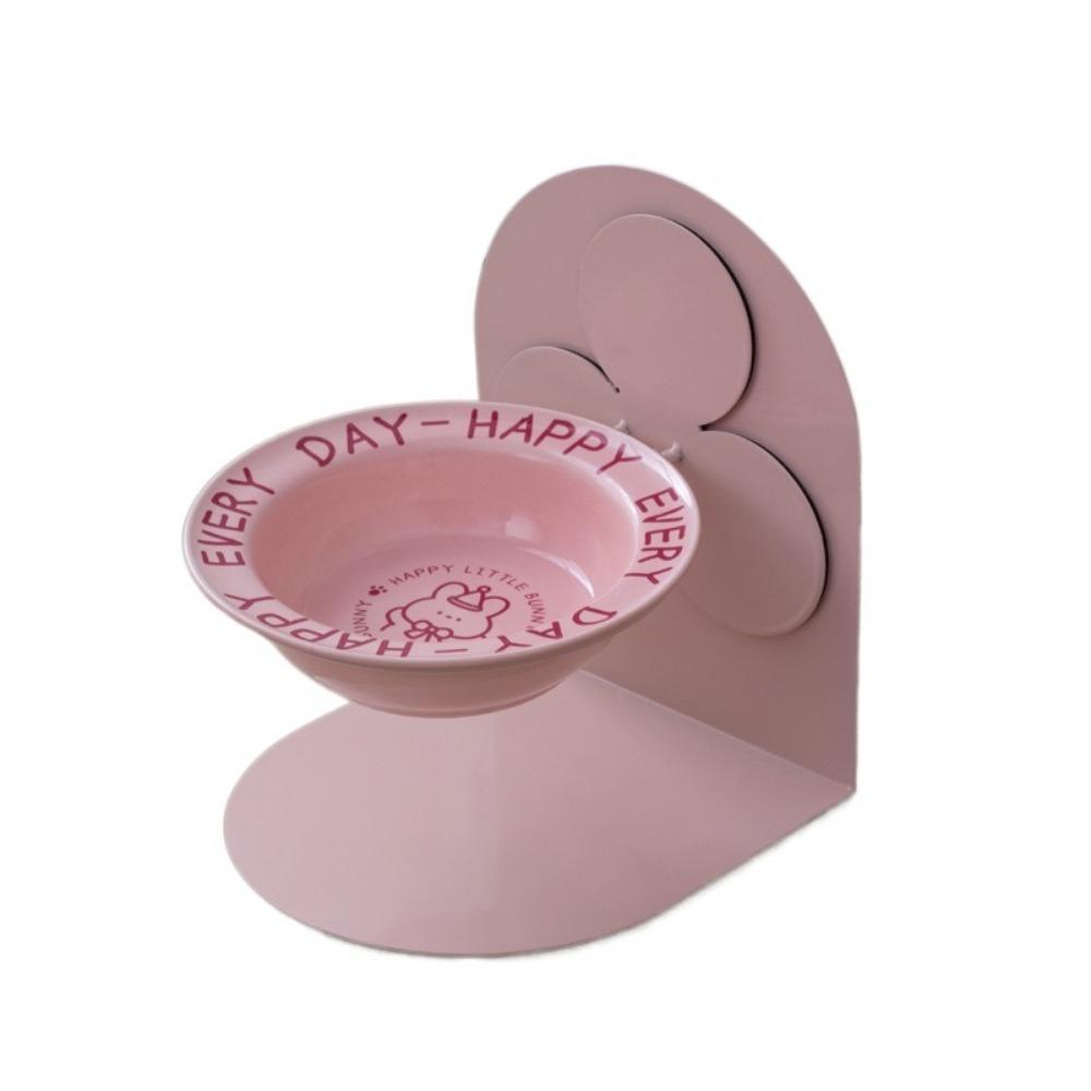 Protects Cervical Ceramic Cat Bowl Adjustable Height Pet Feeding Dish  for Cat and Dog