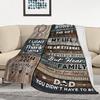 Gift For Dad Blanket Multi-Purpose Printed Blanket Cover Blanket Living Room Decoration Flannel Father'S Day Blanket