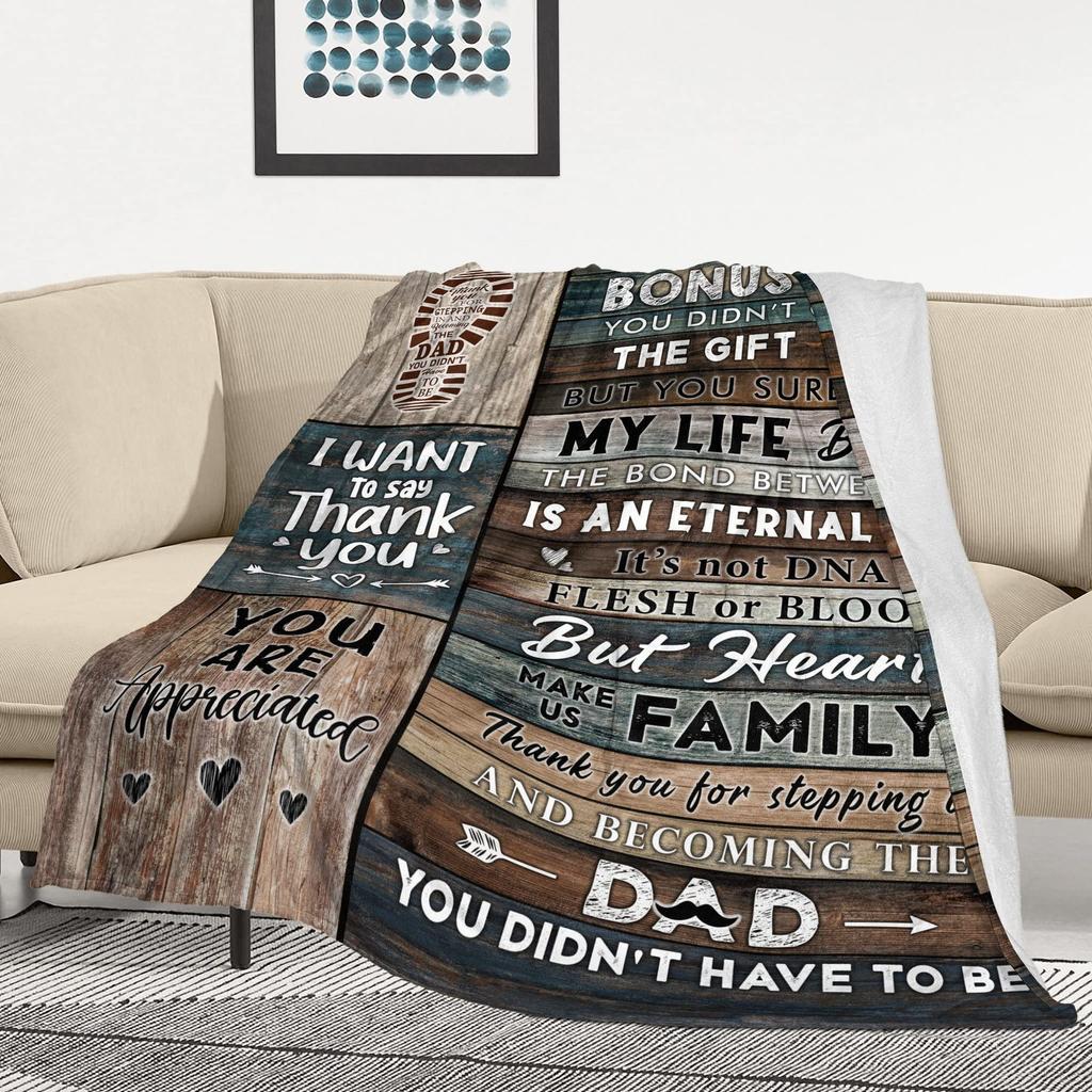 Gift For Dad Blanket Multi-Purpose Printed Blanket Cover Blanket Living Room Decoration Flannel Father'S Day Blanket