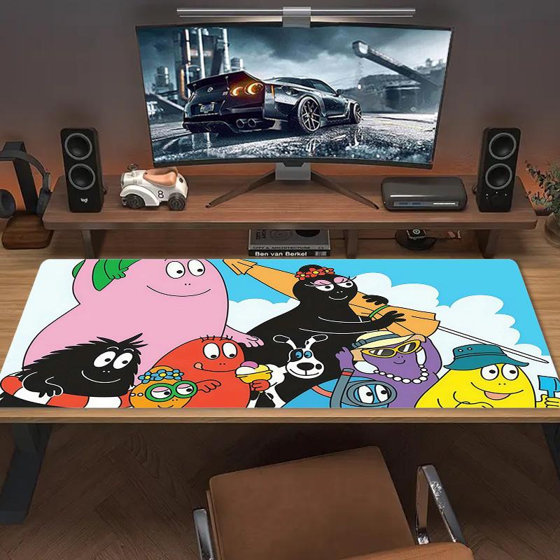 Barbapapa3 Print  Cushion Non-slip Laptop Tablet Big Mousepad XXL Mat Mini PC Playmat With Lock edge
