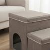 Pet Steps Upholstered Pet Stair Step Dog Stairs Cushioned Dog Steps Boxy for Pets, Bed, Sofa